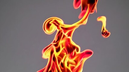 Poster - Abstract swirl of colorful smoke with vibrant hues on a gray background, modern art concept