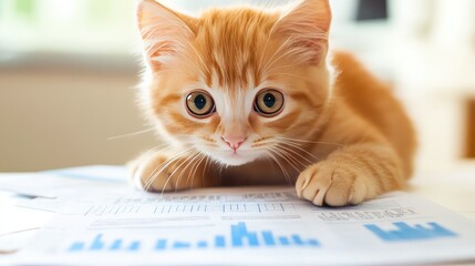 Poster - A conceptual image of financial analysis tools displaying income statements, balance sheets, and charts, symbolizing financial statement evaluation