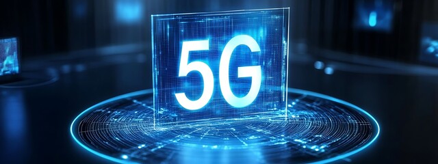 Poster - Futuristic 5G technology display showcasing connectivity and innovation highlighting the advanced technology of modern automobiles


