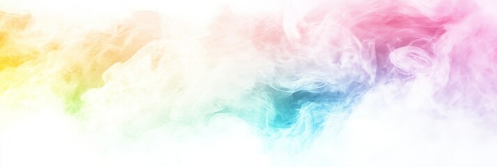 Poster - Pastel rainbow smoke abstract background.