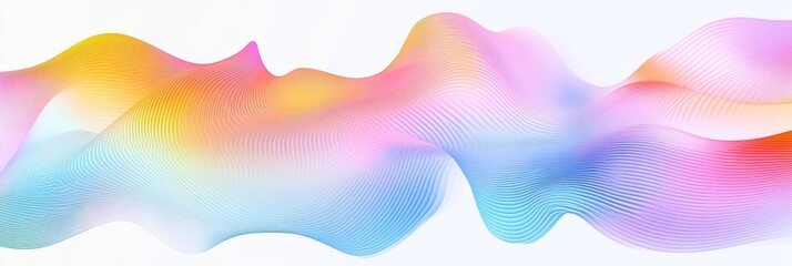 Aufkleber - Abstract colorful wave background.
