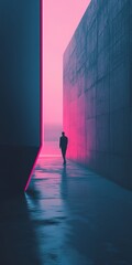 Poster - Minimalist Aesthetic with Sleek Elements in Urban Environment