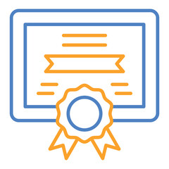 Canvas Print - Certificate Icon