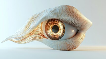 Poster - Abstract Artistic Representation of Eye with Dynamic Textures