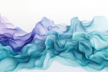 Poster - Ombre pattern blending shades of teal and purple in an abstract design for artistic expression