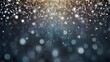© Burhan - Winter christmas sparkling shiny silver bright glittering abstract bokeh background Generative AI