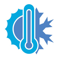 Wall Mural - Temperature control Icon