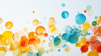 Aufkleber - A bubble chart with multicolored, semi-transparent circles of varying sizes, set against a simple light background, creating a playful, informative visual
