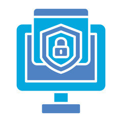 Wall Mural - Cyber security Icon