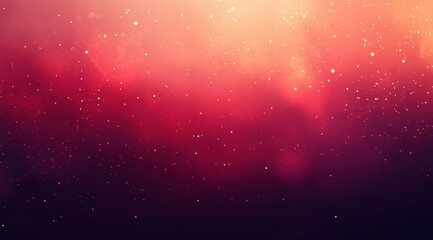 Wall Mural - Red glittery background, blurry and dreamy lights, red gradient background, red particles 