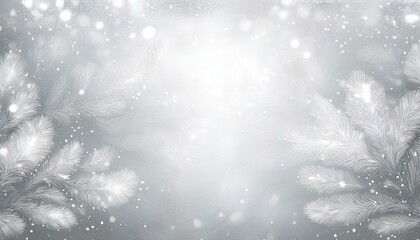 Poster - abstract christmas background with snowflakes. snowflakes on glittering gray background. winter holiday theme with copy space.