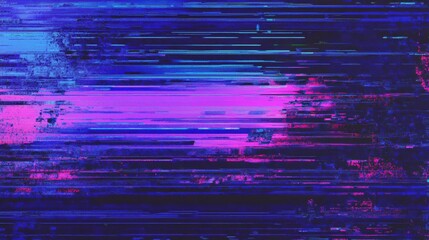Wall Mural - abstract glitch art background with neon colors