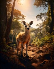 deer in the woods