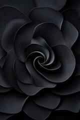Poster - A minimalist composition of continuous flowing lines in monochromatic black, creating a striking and elegant visual,