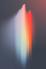 Aufkleber - A contemporary abstract design featuring bright lines with gradient transitions, creating a harmonious and energetic visual effect,