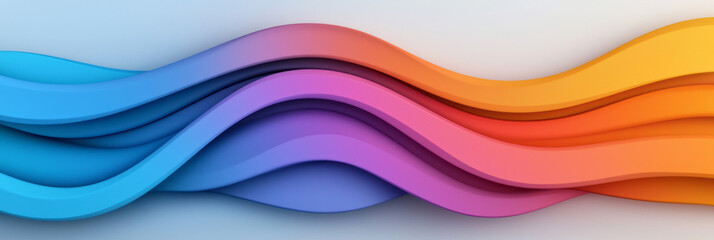 Aufkleber - A sleek abstract pattern with vibrant lines intersecting at various angles, creating dynamic gradient curves on a clean background,