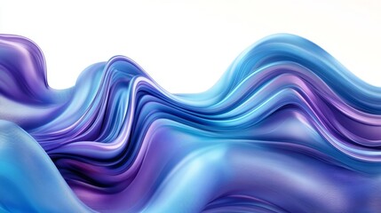 Poster - A smooth gradient abstract background in shades of blue and purple, with soft, flowing transitions and a slight blur effect for a calming visual