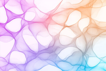 Poster - A vibrant abstract pattern of a flowing network, with bright gradients and interlacing connections,