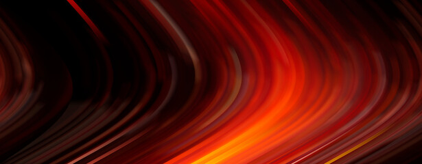 Wall Mural - abstract background with smooth lines in red, yellow and black colors