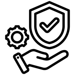Poster - Security Provider Outline Icon