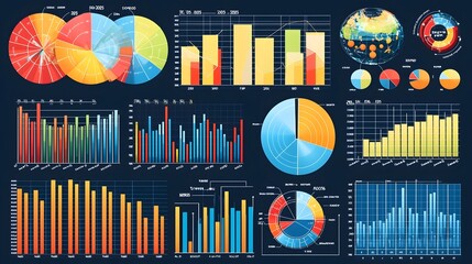 Poster - Corporate Business Plan Analytics Dashboard with Comprehensive Charts Graphs and Visualizations for Data Driven Decision Making and Strategic Planning in 2025