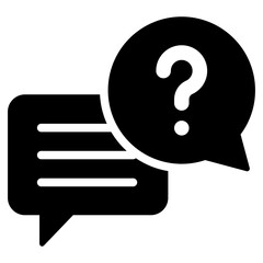 Poster - Faq Glyph Icon