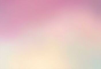 Poster - Soft pastel gradient background with pink, yellow and blue colors blending smoothly. Gentle dreamy abstract backdrop for design projects. Modern minimal style with ethereal atmosphere