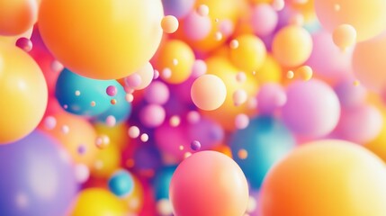 Wall Mural - a vibrant festival balloon gradient background.featuring bright and cheerful colors.highlighting joy