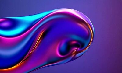 Poster - Tech Art Abstract Creative Colorful Fluid kv visual design 