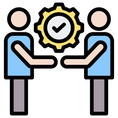Poster - Support Outline Color Icon