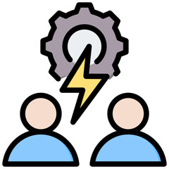 Poster - Conflict Management Outline Color Icon