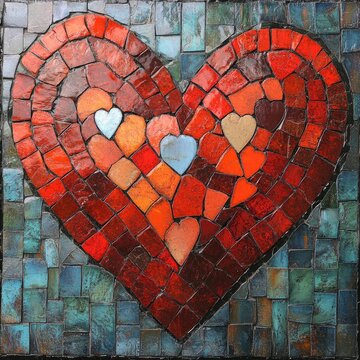 Pastel Watercolor Hearts