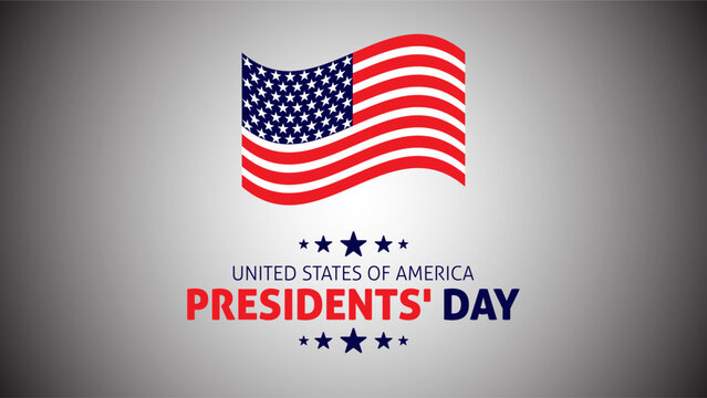 Happy Presidents Day card, Background, poster Vector illustration.