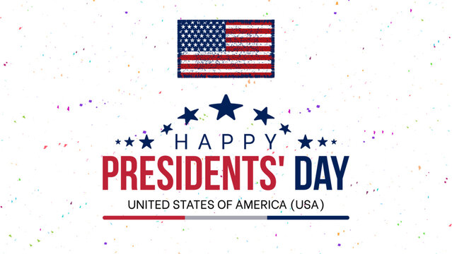 Happy Presidents Day card, Background, poster Vector illustration.