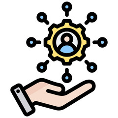 Poster - Skill Management Outline Color Icon