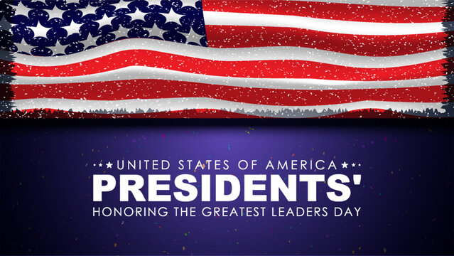 Happy Presidents Day card, Background, poster Vector illustration.