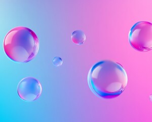 Wall Mural - a vibrant gradient background with bubblegum and candy colors.featuring bright pinks and blues.evoki