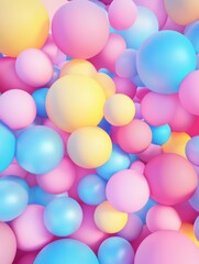 Wall Mural - a vibrant gradient background with candy shop colors.featuring bright pinks, blues, and yellows.conv