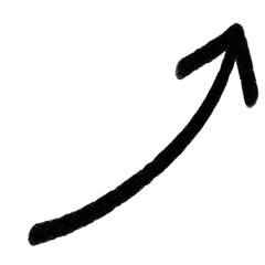 Aufkleber - Doodle black arrow