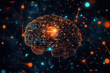 Poster - Digital Brain Circuitry Network Neural Technology Innovation