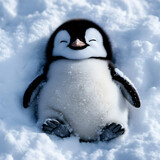 penguin in snow