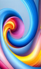 Poster - Tech Art Abstract Creative Colorful Fluid kv visual design 