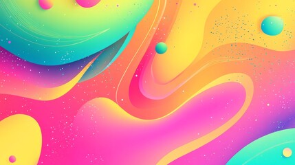 Wall Mural - a vibrant gradient background with carnival parade colors.featuring bright reds, greens, and yellows