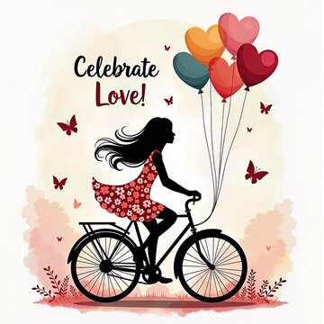 Valentine’s Day Greeting Card with Elegant Heart Designs