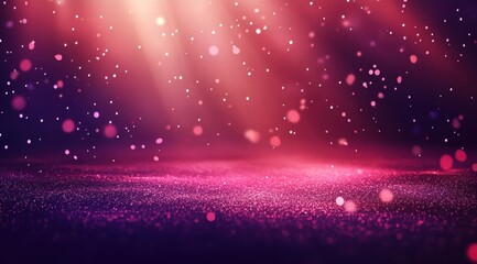 Wall Mural - red glittery background, blurry and dreamy lights, red gradient background