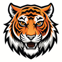  Tiger logo. head tiger vector illustration. Logo tiger