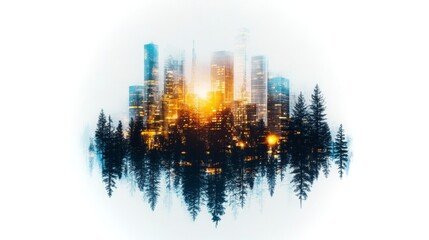 Poster - Real-time visualization of corporate activities with AI in a dynamic urban setting