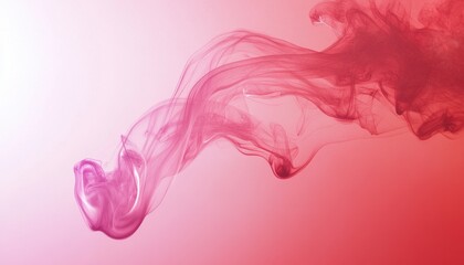 Poster - Abstract Pink and Red Liquid Swirls: Dynamic Fluid Art Background