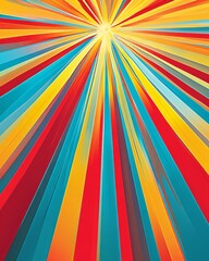 Wall Mural - a vibrant gradient background with carnival ride colors.featuring bright reds, blues, and yellows.co