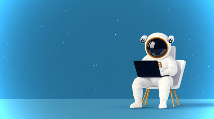 Poster - Astronaut conducts SSL certificate verification in outer space setting with high-tech equipment